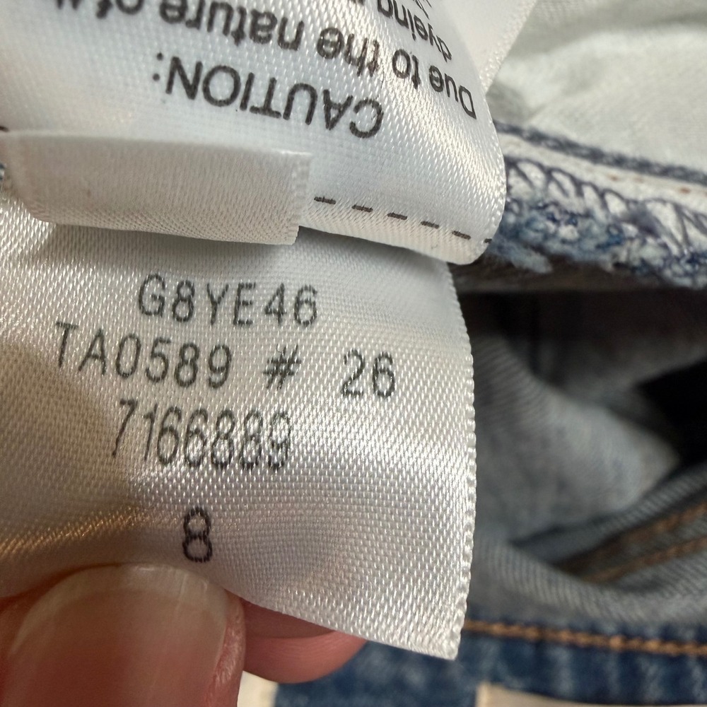 Universal Thread Womens Button Fly Mid Rise 80s Slim Jeans Raw Hem Size 8/R - Picture 15 of 16